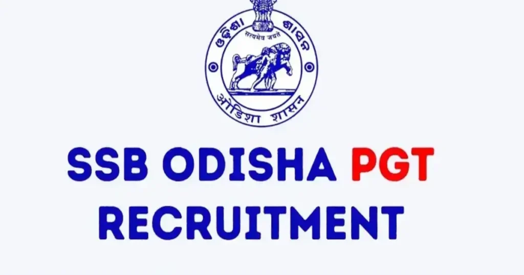 SSB Odisha PGT 2024 Online Form